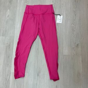 Electric & Rose Leggings Womens Medium Pink Running Yoga NEW